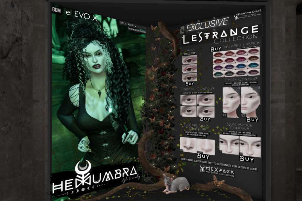 Lestrange Makeup Collection - EvoX, L$199 each/L$450 FP