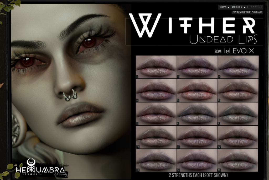 Wither Undead Lips - EvoX, L$140