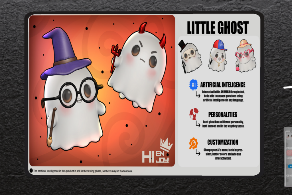 Little Ghost, L$699 each/L$1499 FP