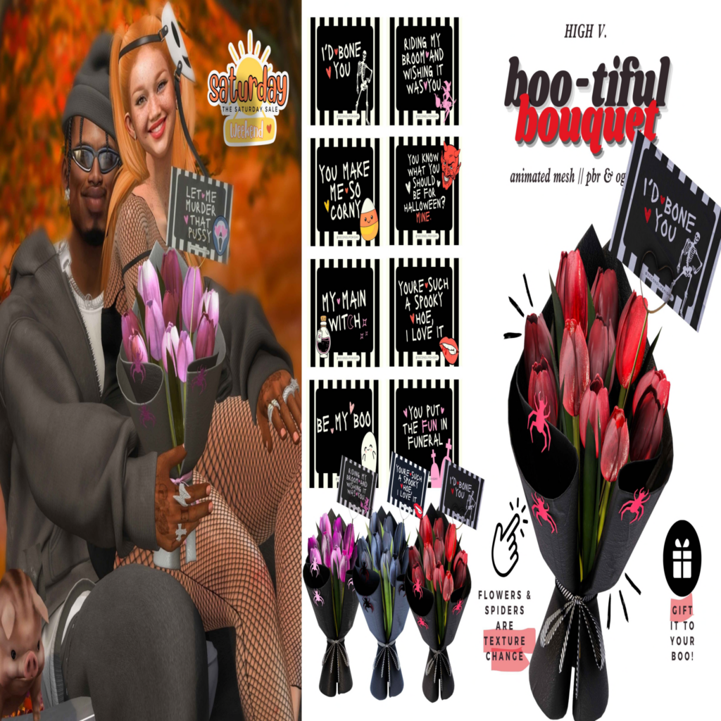 Boo-tiful Bouquet Holdable Accessory	&lt;a href=&quot;http://maps.secondlife.com/secondlife/Fart/119/153/32&quot; target=&quot;_blank&quot;&gt;Teleport&lt;/a&gt;
