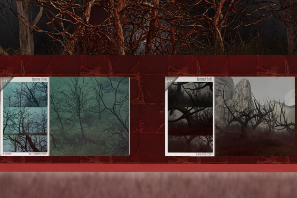Barren Trees, L$228 | Tainted Oaks, L$245