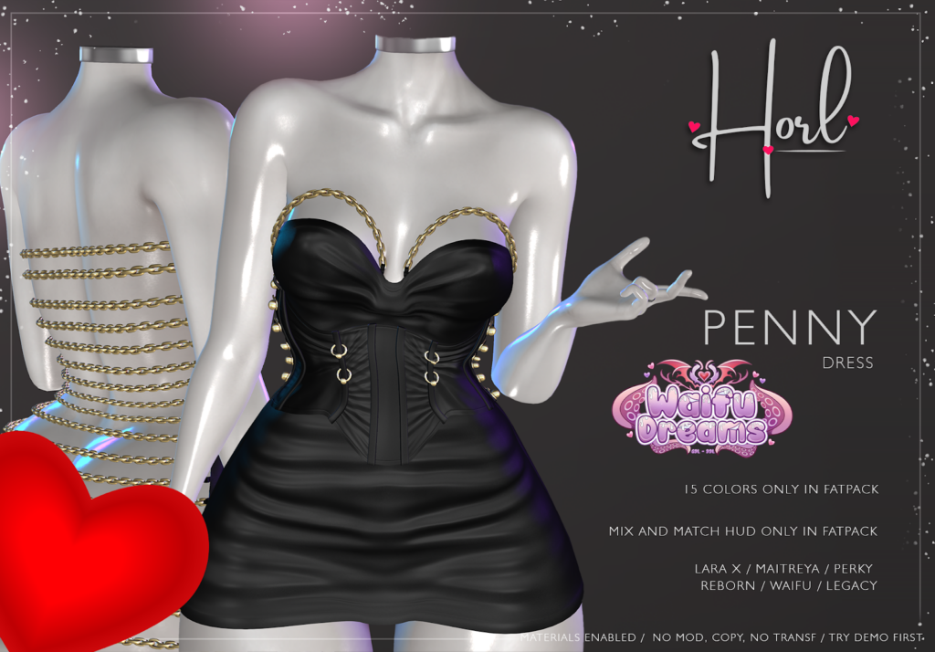 Penny Dress - Legacy/Maitreya/Reborn/+mods