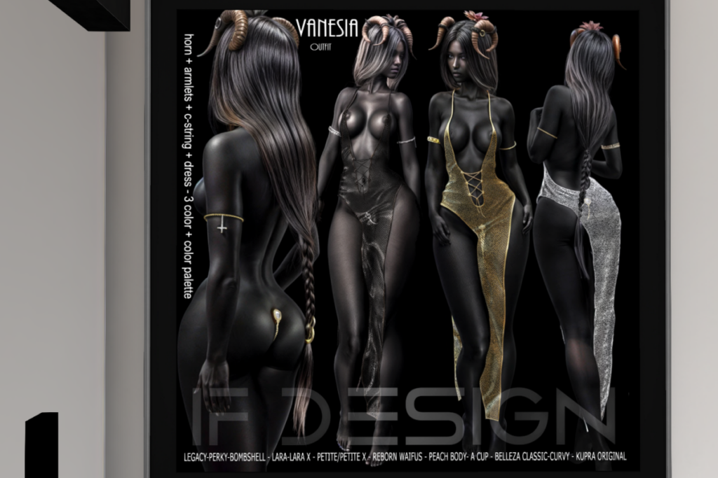 Vanesia Outfit - GenX/Inithium/Legacy/Maitreya/Peach/Reborn/+mods, L$299