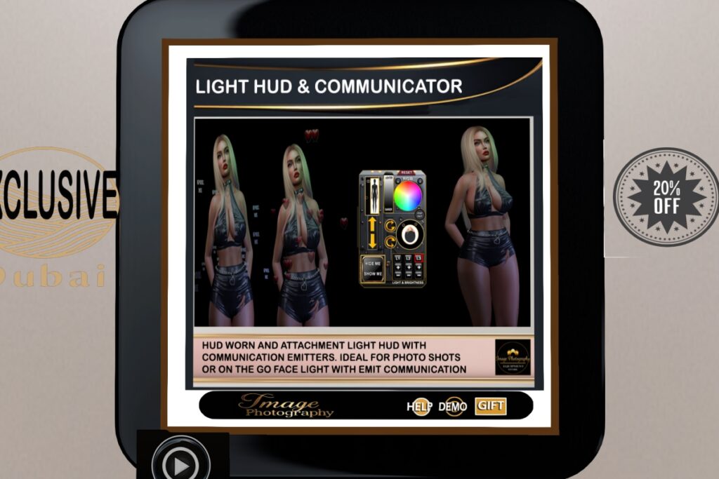 Light HUD &amp; Communicator, L$960