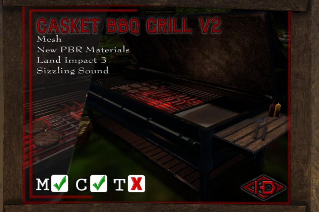 Casket BBQ Grill, L$150