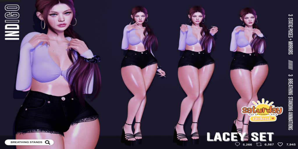 Lacey Poses	&lt;a href=&quot;http://maps.secondlife.com/secondlife/Palmetta/140/32/1698&quot; target=&quot;_blank&quot;&gt;Teleport&lt;/a&gt;