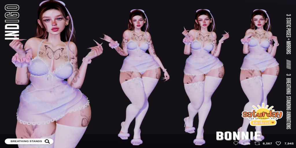 Bonnie Poses	&lt;a href=&quot;http://maps.secondlife.com/secondlife/Palmetta/140/32/1698&quot; target=&quot;_blank&quot;&gt;Teleport&lt;/a&gt;