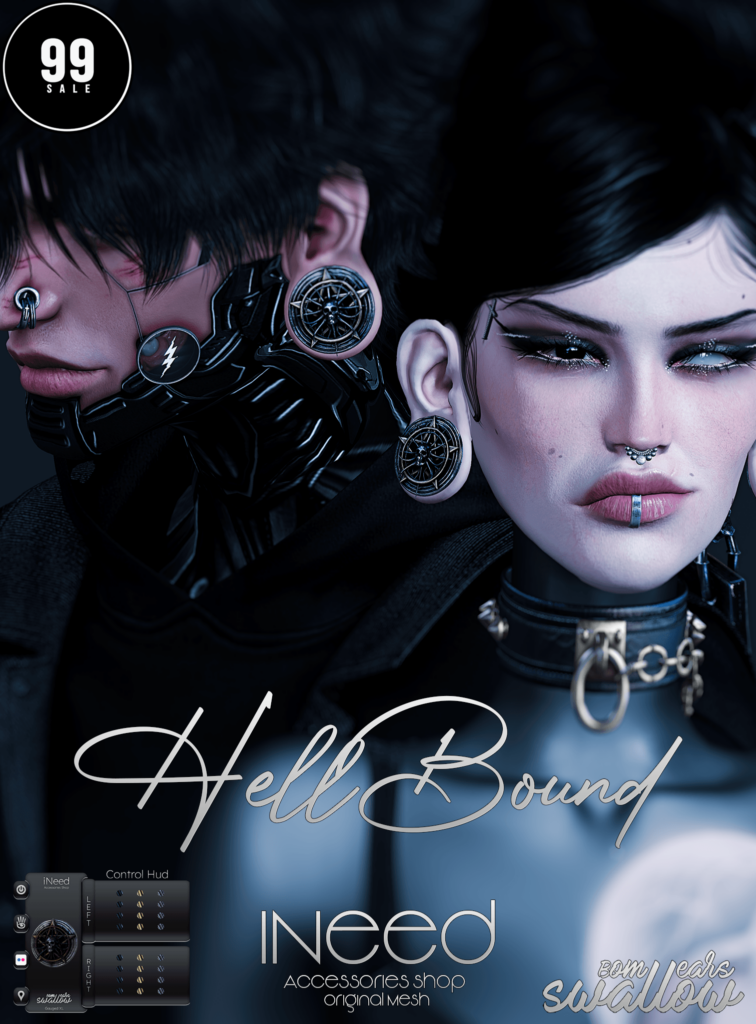 HellBound Earrings - Swallow Gauged Ears XL F+M	&lt;a href=&quot;http://maps.secondlife.com/secondlife/Starfall%20Bay/193/47/29&quot; target=&quot;_blank&quot;&gt;Teleport&lt;/a&gt;