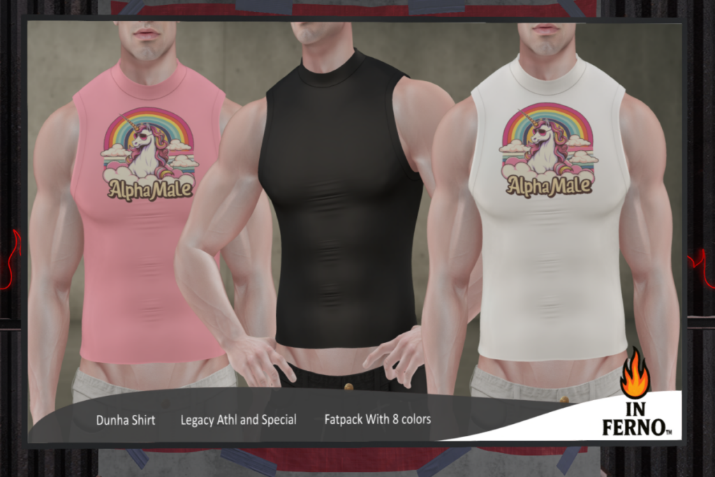 Dunha Shirt - Legacy/+mods, L$199 each/L$800 FP