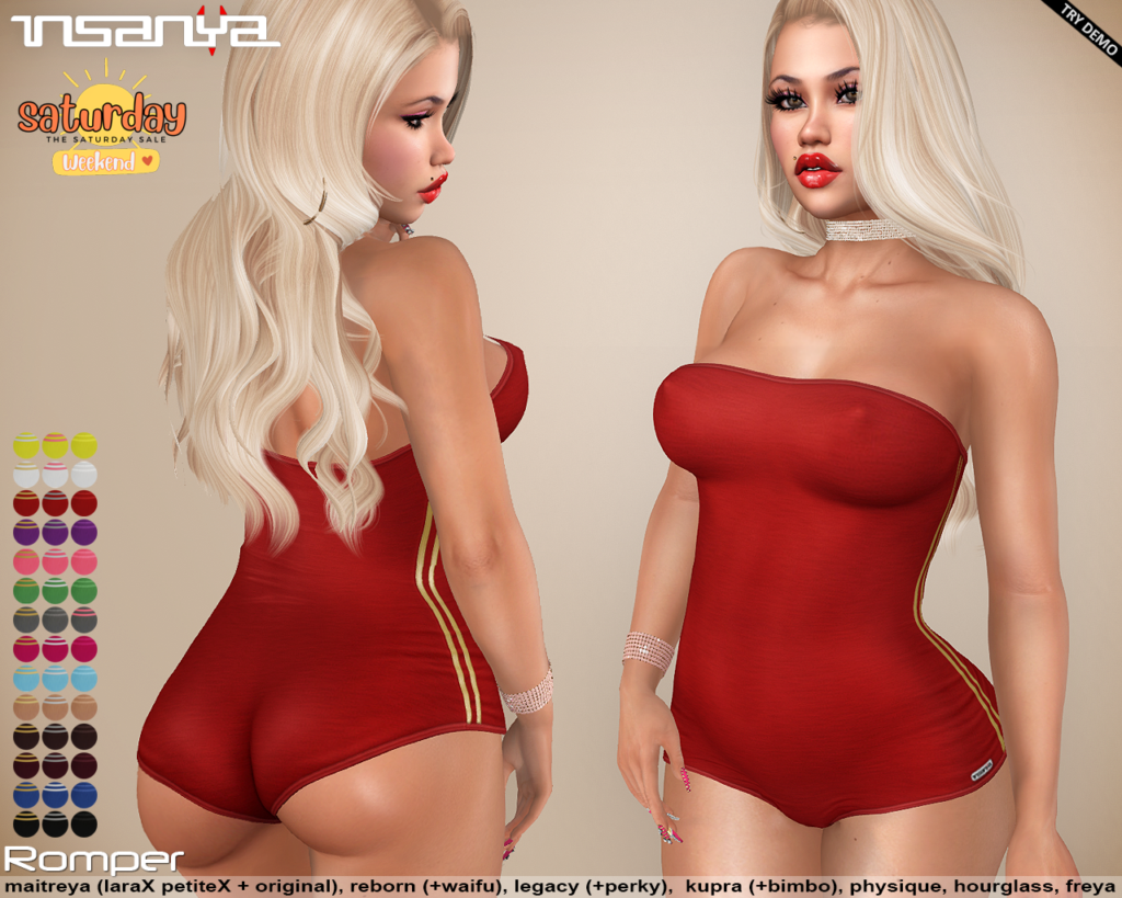 Romper - Freya/Hourglass/Inithium/Legacy/Maitreya/Physique/Reborn/+mods	&lt;a href=&quot;http://maps.secondlife.com/secondlife/Badlands/160/74/29&quot; target=&quot;_blank&quot;&gt;Teleport&lt;/a&gt;