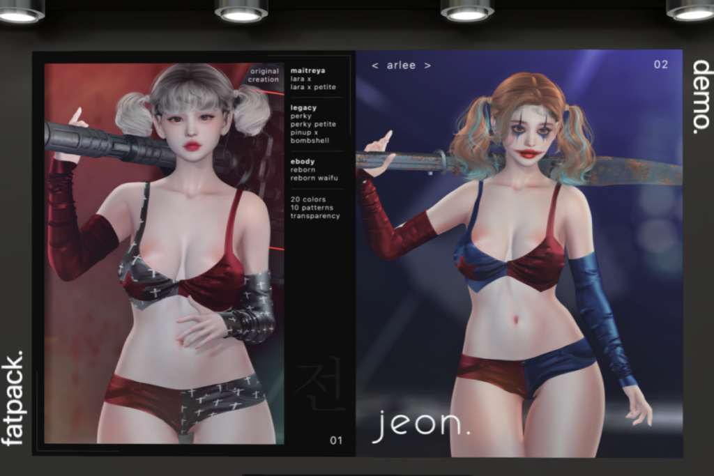 Arlee Set - Legacy/MaitreyaX/Reborn/+mods, L$349 each/L$1399 FP