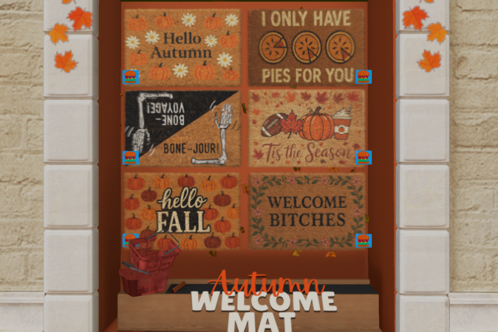 Autumn Welcome Mats, L$199 each