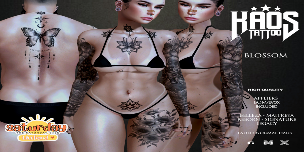 Blossom Tattoo - see ad for fits	&lt;a href=&quot;http://maps.secondlife.com/secondlife/Devils%20Landing/136/206/23&quot; target=&quot;_blank&quot;&gt;Teleport&lt;/a&gt;