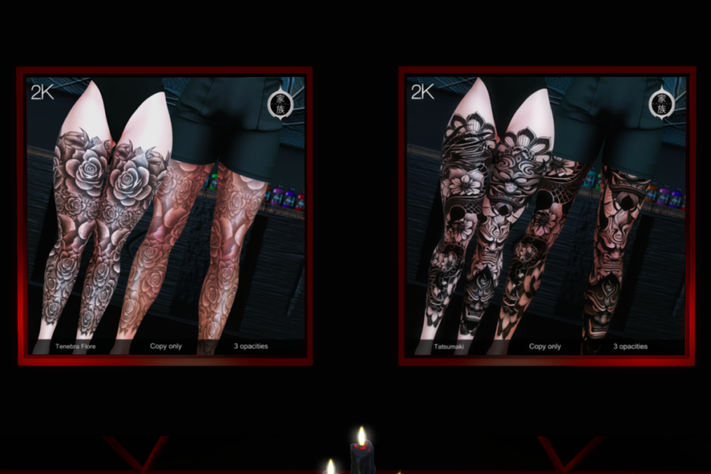 Tenebra Flore - BOM, L$99 | Tatsumaki Tattoo - BOM, L$99