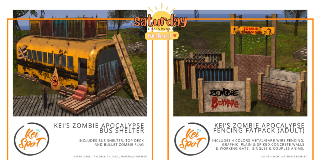 Zombie Apocalypse Bus Shelter | Zombie Apocalypse Fencing	&lt;a href=&quot;http://maps.secondlife.com/secondlife/Hardrada/90/104/3801&quot; target=&quot;_blank&quot;&gt;Teleport&lt;/a&gt;