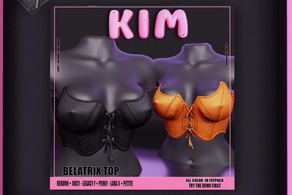Belatrix Top - Legacy/MaitreyaX/Reborn/+mods, L$270 each/L$1999 FP