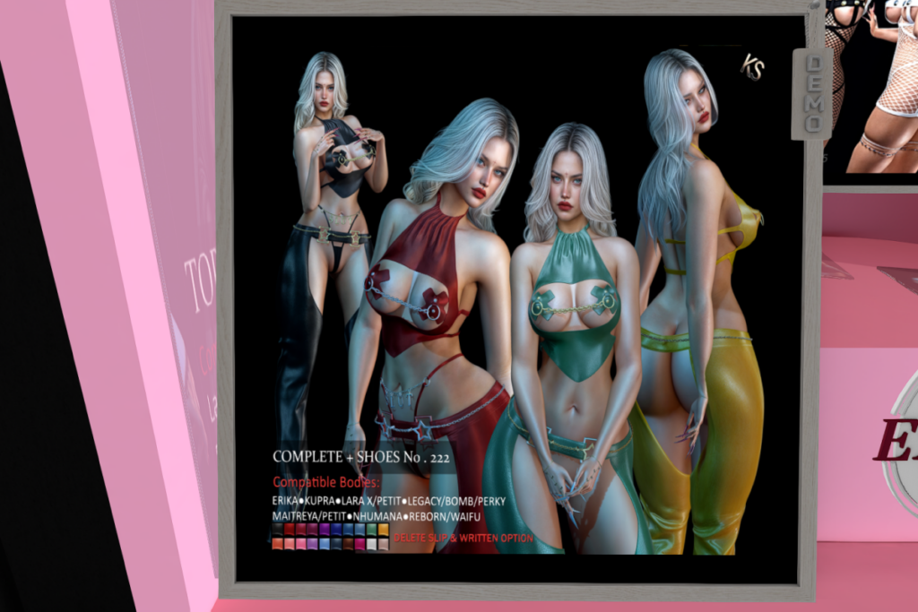 Outfit 222 - Erika/Inithium/Legacy/Maitreya/Nhumana/Reborn/+mods, L$299