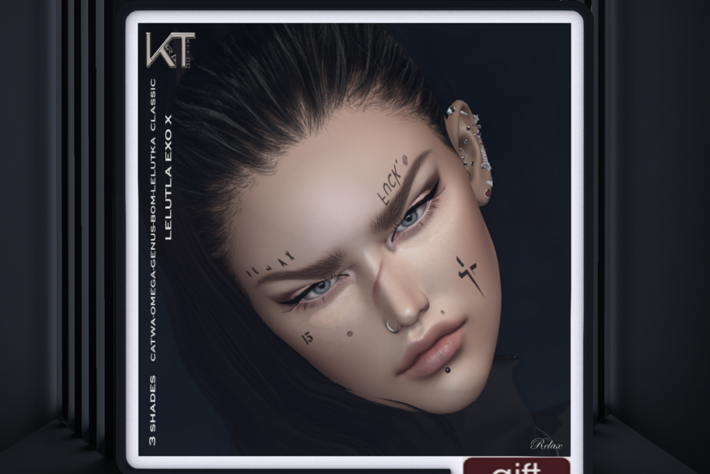 Relax Face Tattoo - BOM/Catwa/Evo/EvoX/Genus/Omega, L$250