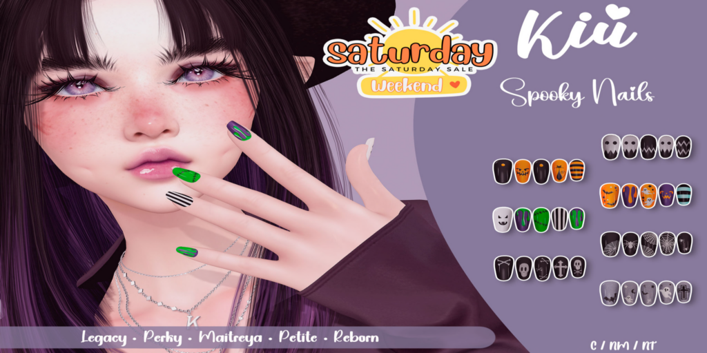 Spooky Mesh Nails - Legacy/Maitreya/Reborn/+mods	&lt;a href=&quot;http://maps.secondlife.com/secondlife/Berwick%20Land/47/97/988&quot; target=&quot;_blank&quot;&gt;Teleport&lt;/a&gt;