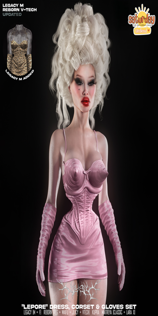 Lepore Outfit - Inithium/Legacy M+F/Maitreya/Reborn/+mods	&lt;a href=&quot;https://maps.secondlife.com/secondlife/DeS%20Itland/85/27/1307&quot; target=&quot;_blank&quot;&gt;Teleport&lt;/a&gt;