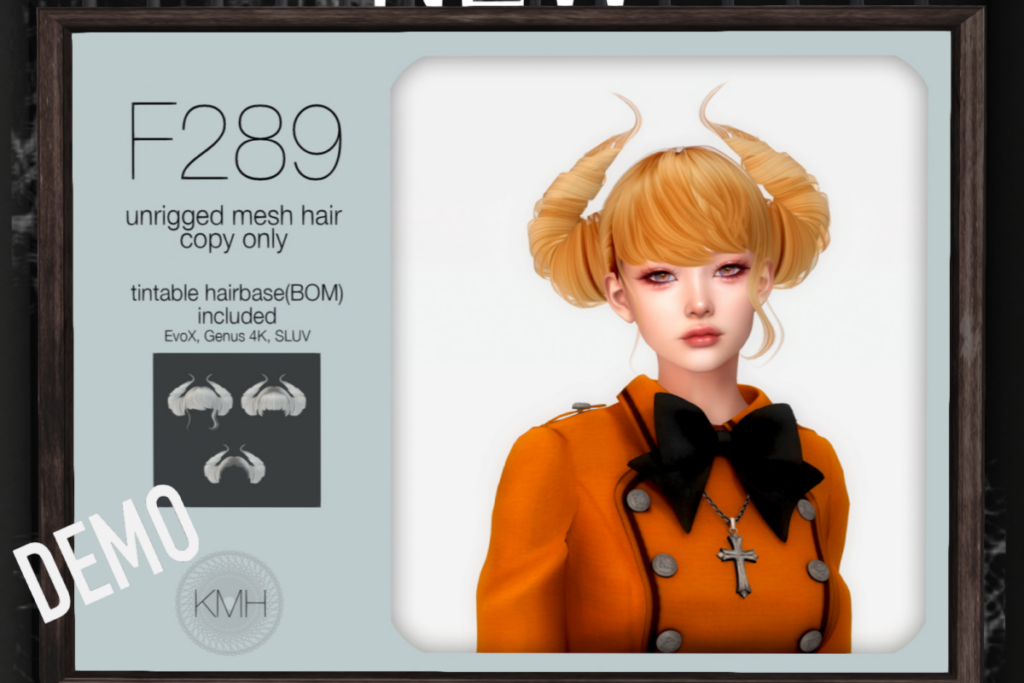 F289 Hair, L$50 each/L$99 FP