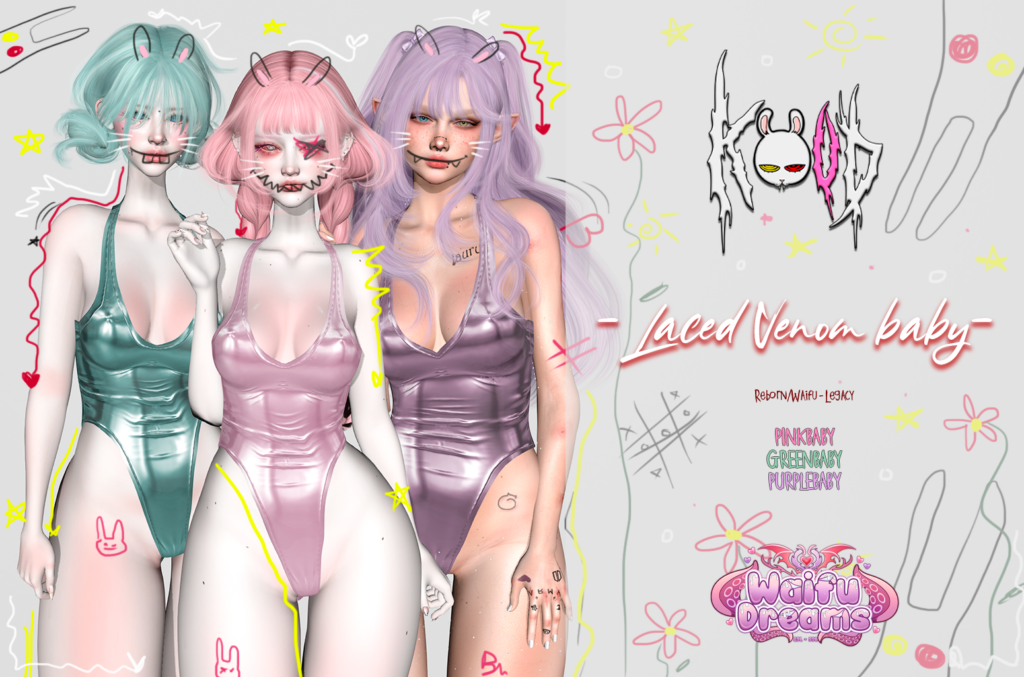 Laced Venom Baby Bodysuit - Legacy/Reborn/+mods	&lt;a href=&quot;http://maps.secondlife.com/secondlife/ZOS%20x%20KOUD/133/168/23&quot; target=&quot;_blank&quot;&gt;Teleport&lt;/a&gt;