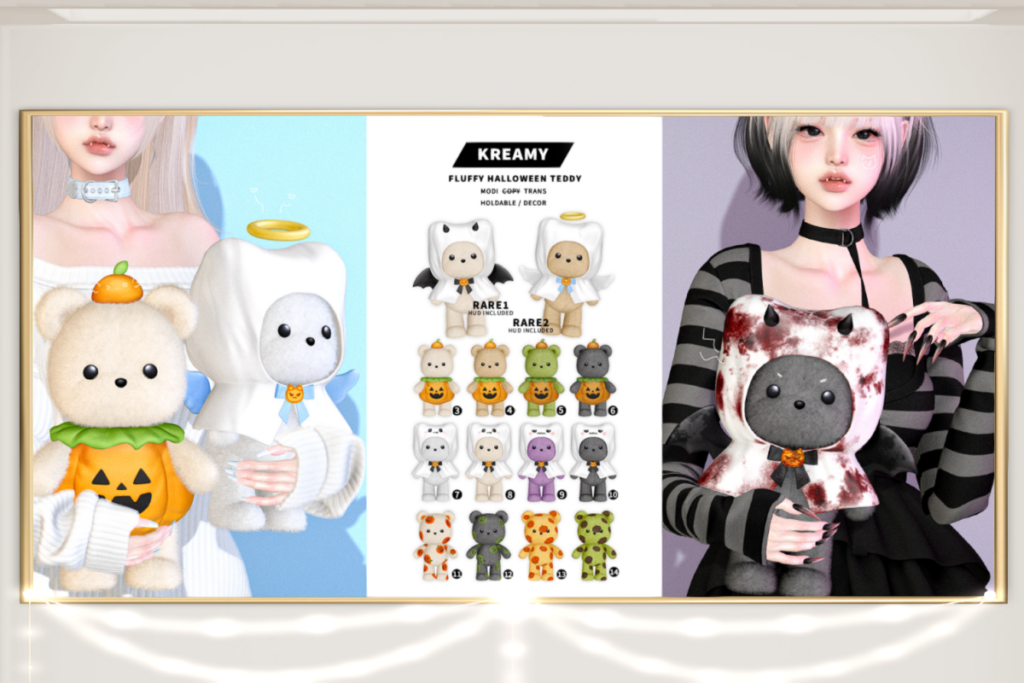 Fluffy Halloween Teddy, L$75 per pull, L$1500 FP