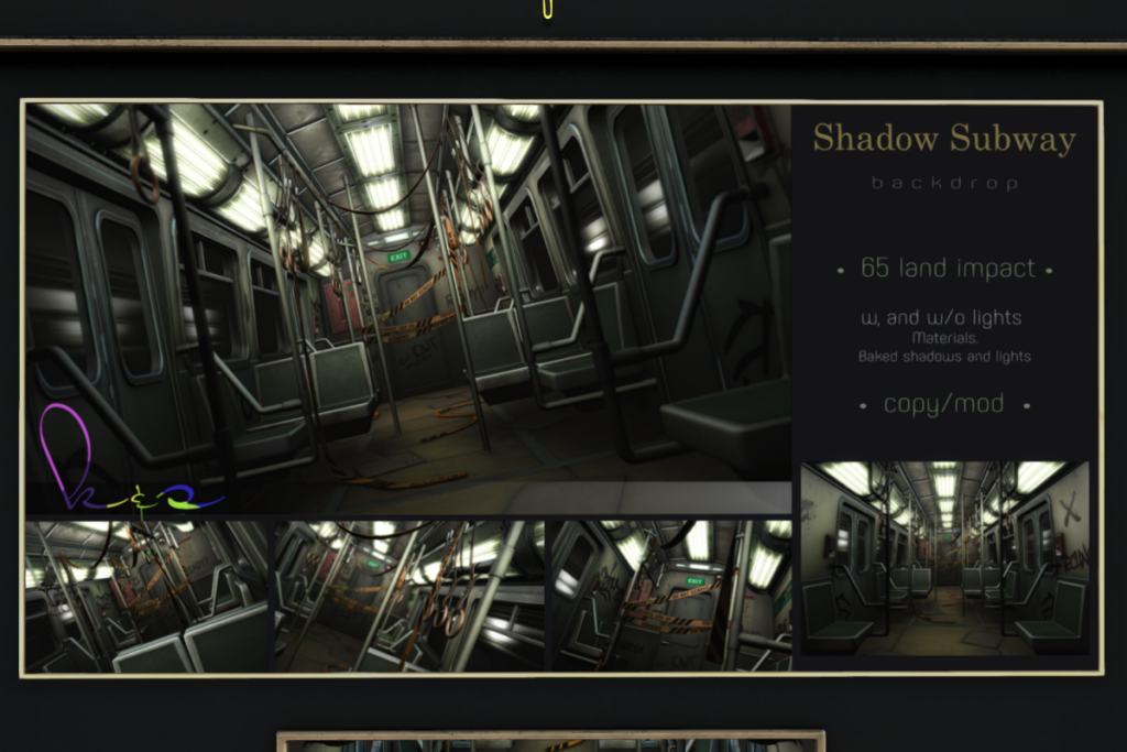Shadow Subway Backdrop, L$750
