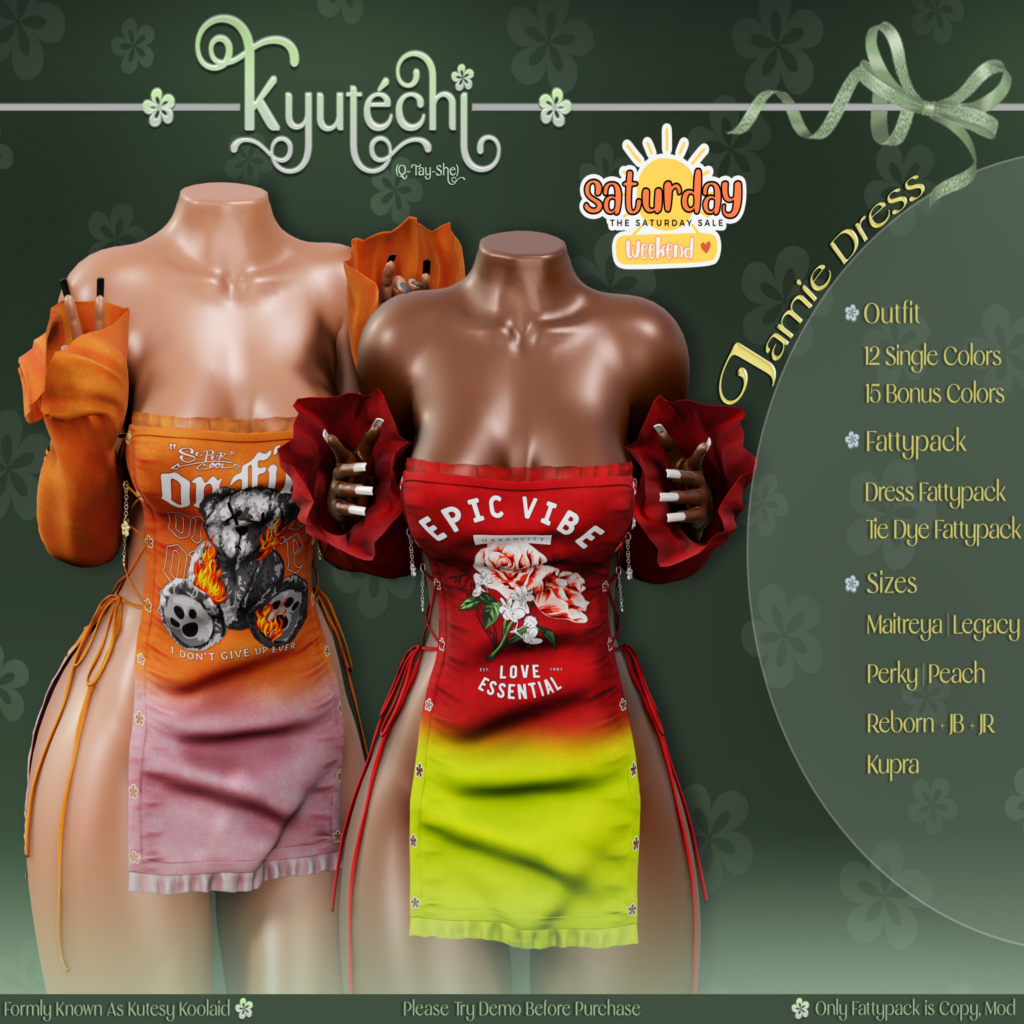 Jamie Dress - Inithium/Legacy/Maitreya/Peach/Reborn/+mods	&lt;a href=&quot;https://maps.secondlife.com/secondlife/Holiday%20Cove/89/129/26&quot; target=&quot;_blank&quot;&gt;Teleport&lt;/a&gt;