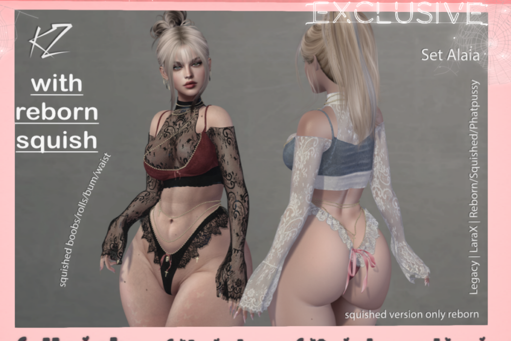 Alaia Set - Legacy/MaitreyaX/Reborn/+mods, L$350-L$400 each/L$950-L$1100 each FP/L$1900 MP
