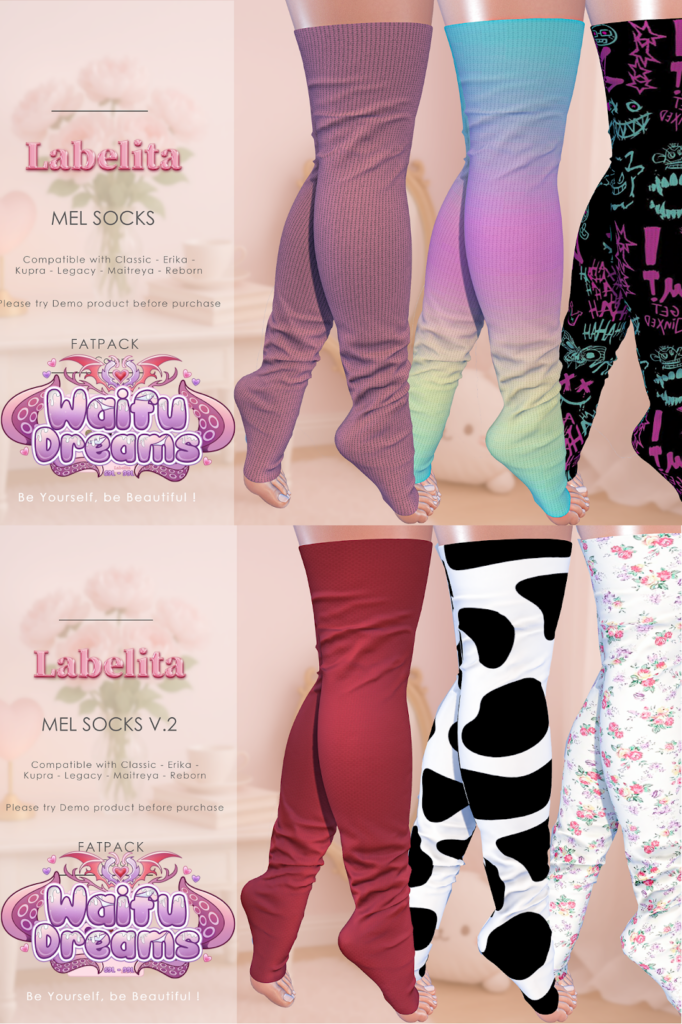 Mel Socks - Erika/Inithium/Legacy/Maitreya/Reborn