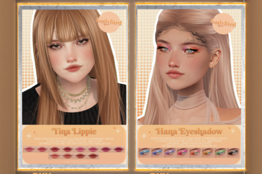 Yina Lippie - EvoX, L$275 | Hana Eyeshadow - EvoX, L$275