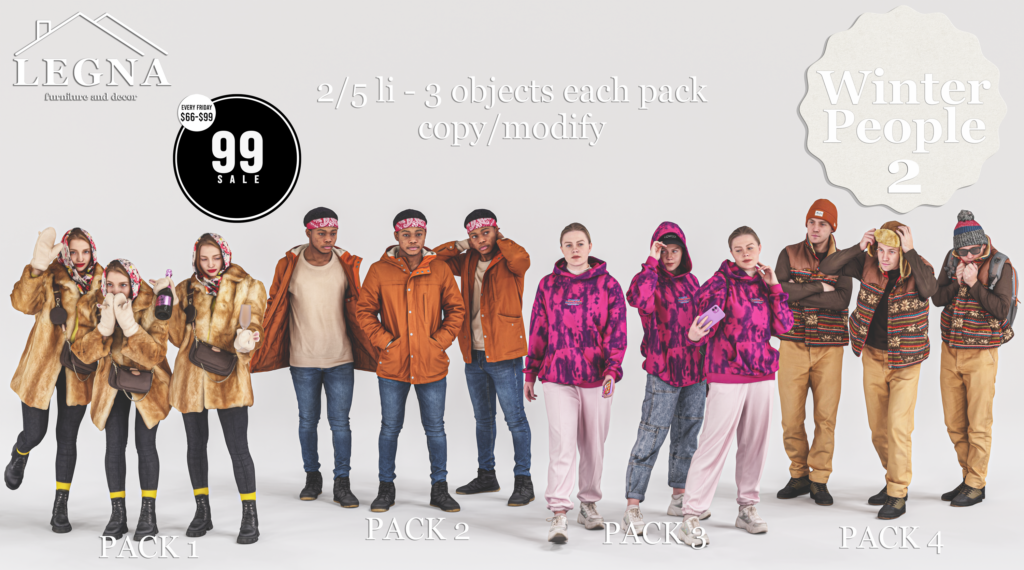 Winter People 2 Collection	&lt;a href=&quot;http://maps.secondlife.com/secondlife/Dark%20Desires/150/191/21&quot; target=&quot;_blank&quot;&gt;Teleport&lt;/a&gt;