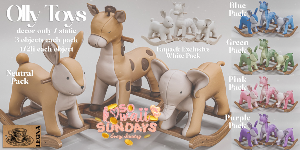 Olly Toys Decor Set	&lt;a href=&quot;http://maps.secondlife.com/secondlife/Dark%20Desires/150/191/21&quot; target=&quot;_blank&quot;&gt;Teleport&lt;/a&gt;