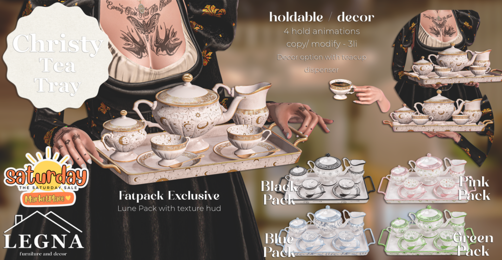 Christy Tea Tray Holdable &amp; Decor	&lt;a href=&quot;https://tinyurl.com/e4svhy7j&quot; target=&quot;_blank&quot;&gt;Marketplace Link&lt;/a&gt;