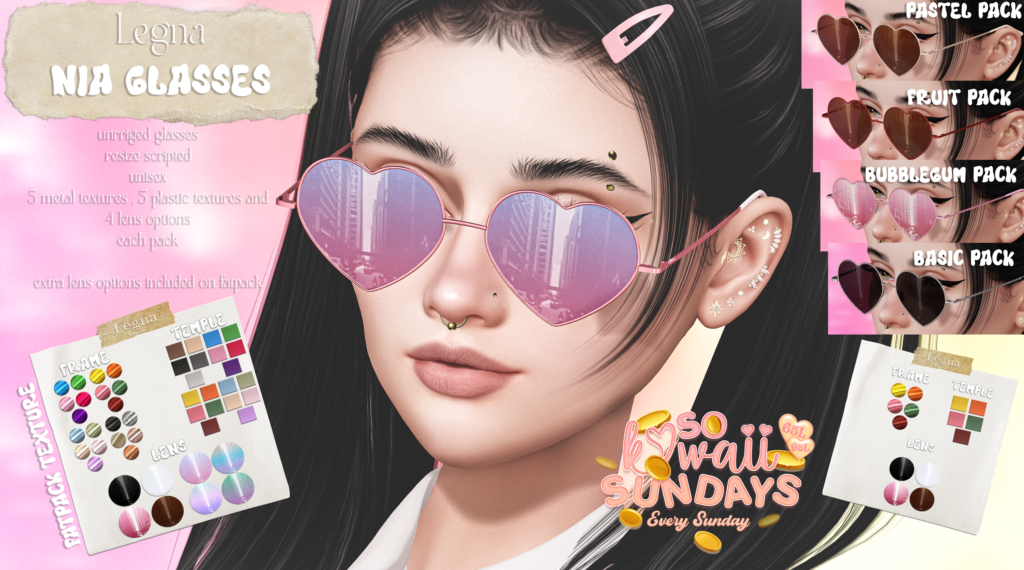 Nia Glasses	&lt;a href=&quot;http://maps.secondlife.com/secondlife/Dark%20Desires/150/191/21&quot; target=&quot;_blank&quot;&gt;Teleport&lt;/a&gt;
