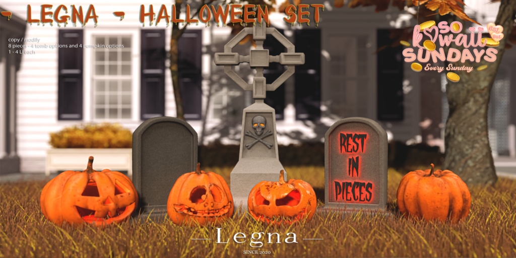 Halloween Decor Set	&lt;a href=&quot;http://maps.secondlife.com/secondlife/Dark%20Desires/150/191/21&quot; target=&quot;_blank&quot;&gt;Teleport&lt;/a&gt;