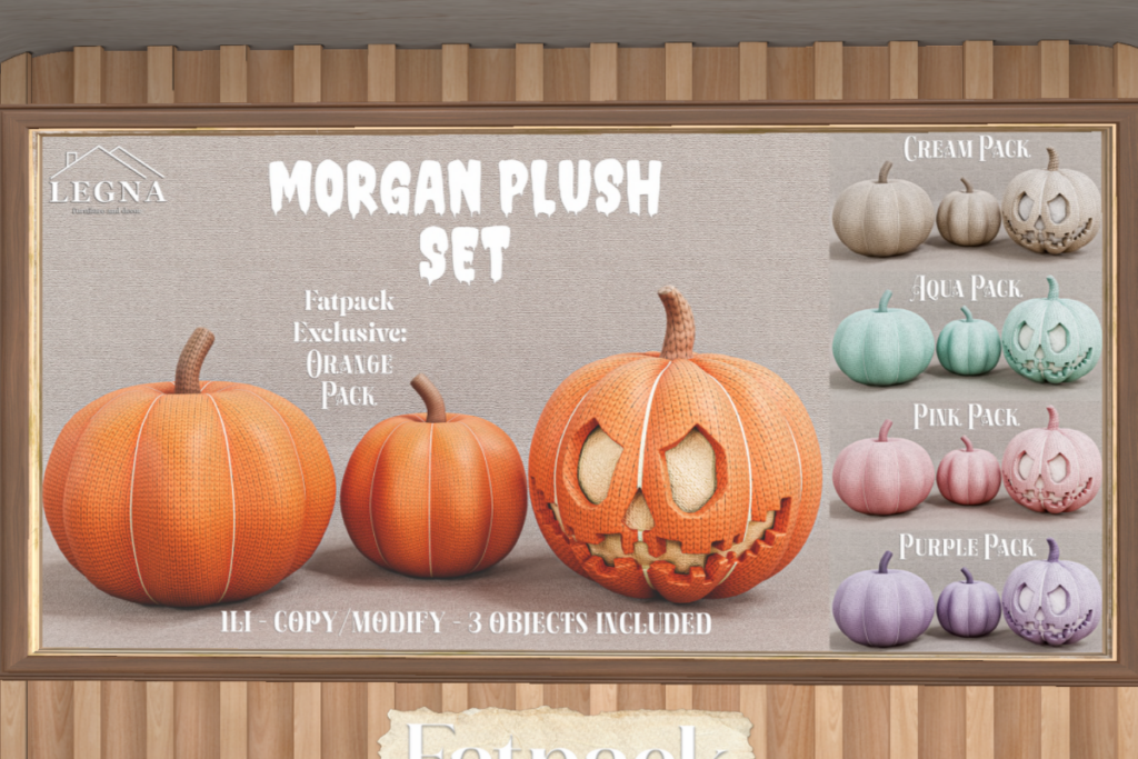 Morgan Plush Set, L$249 each/L$999 FP