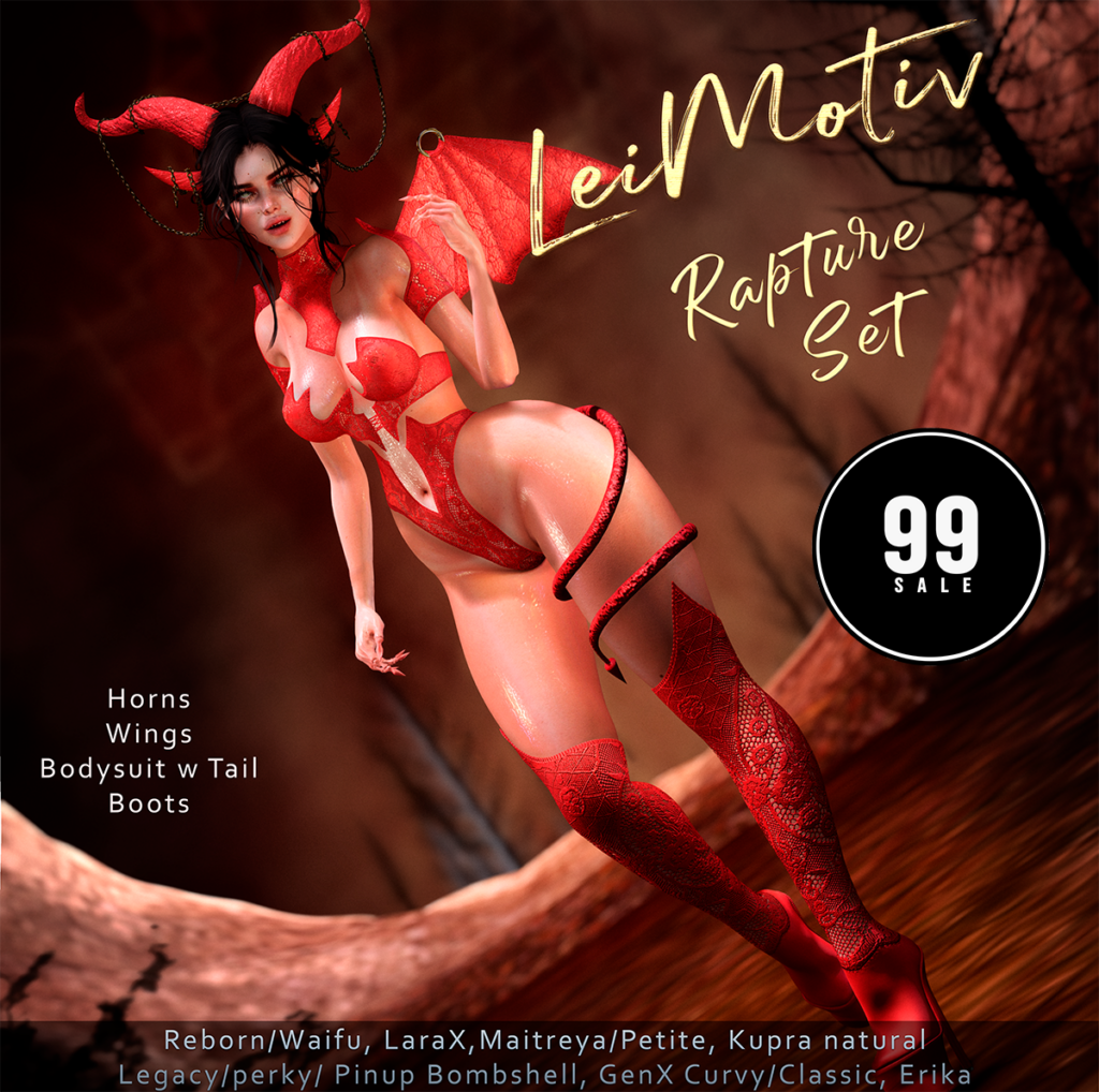 Rapture Set - Erika/GenX/Inithium/Legacy/Maitreya/Reborn/+mods	&lt;a href=&quot;http://maps.secondlife.com/secondlife/Violet%20Hill/66/72/2501&quot; target=&quot;_blank&quot;&gt;Teleport&lt;/a&gt;