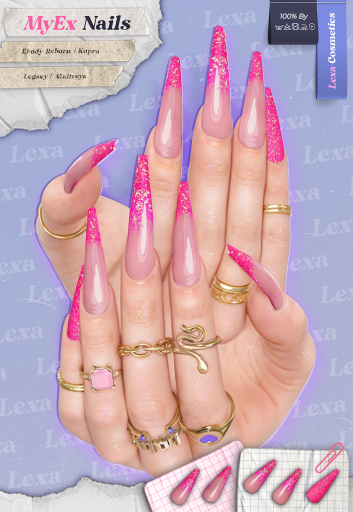 My Ex Nails - Inithium/Legacy/Maitreya/Reborn	&lt;a href=&quot;http://maps.secondlife.com/secondlife/Lino/234/38/2835&quot; target=&quot;_blank&quot;&gt;Teleport&lt;/a&gt;