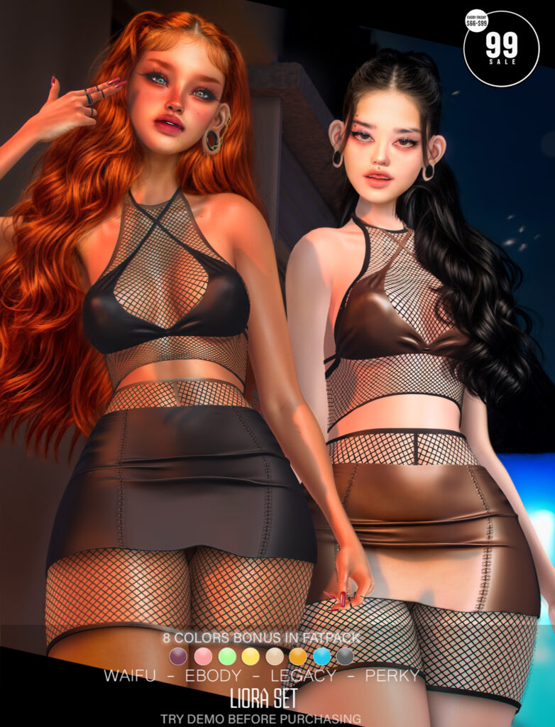 Liora Set - Legacy/Reborn/+mods	&lt;a href=&quot;http://maps.secondlife.com/secondlife/Crystal%20Isle/127/133/60&quot; target=&quot;_blank&quot;&gt;Teleport&lt;/a&gt;