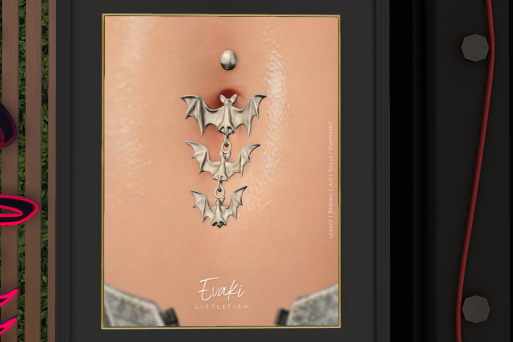 Evaki Belly Piercing - Legacy/MaitreyaX/Reborn/++mods, L$350 each/L$750 FP