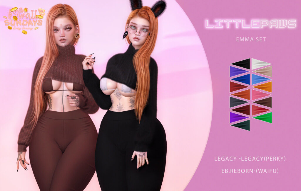Emma Set - Legacy/Reborn/+mods	&lt;a href=&quot;http://maps.secondlife.com/secondlife/Crystal%20Isle/123/129/60&quot; target=&quot;_blank&quot;&gt;Teleport&lt;/a&gt;