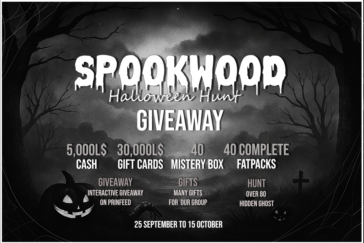 THIS IS NOT A DRILL: SPOOKWOOD TREASURE HUNT + GIVEWAY LIVE!