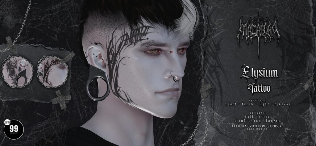 Elysium Tattoo - EvoX	&lt;a href=&quot;https://maps.secondlife.com/secondlife/Air%20Tides/103/180/1744&quot; target=&quot;_blank&quot;&gt;Teleport&lt;/a&gt;