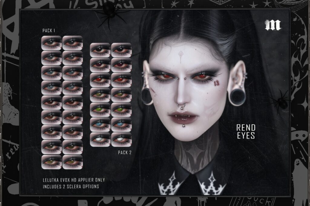 Rend Eyes - EvoX, L$280-L$300 each FP/L$450 MP