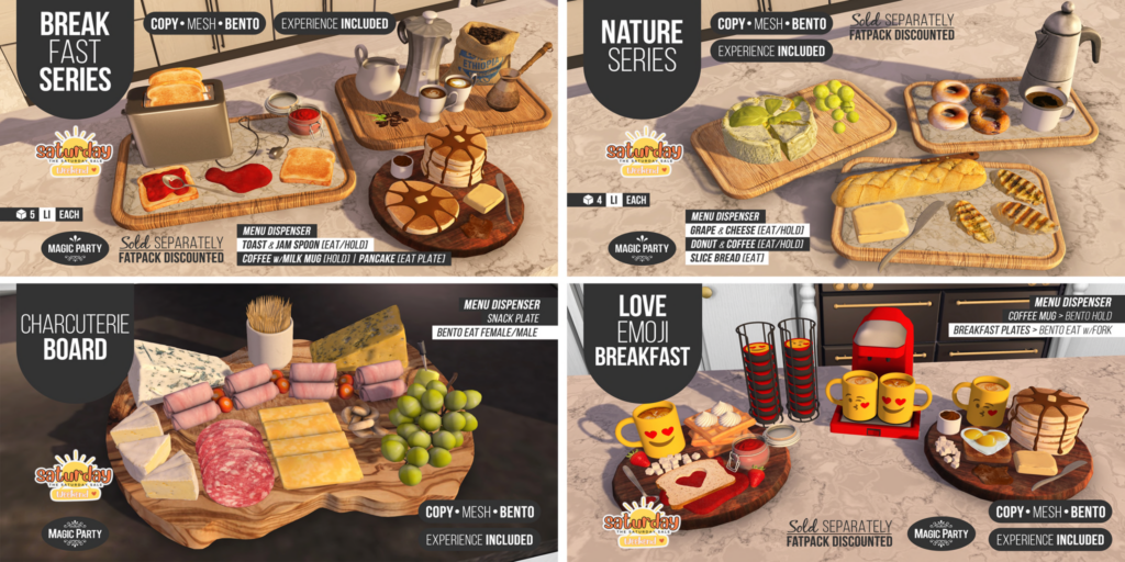 Breakfast Series | Nature Series | Charcuteria Board | Love Emoji Breakfast	&lt;a href=&quot;http://maps.secondlife.com/secondlife/Amber%20Cove/180/240/25&quot; target=&quot;_blank&quot;&gt;Teleport&lt;/a&gt;