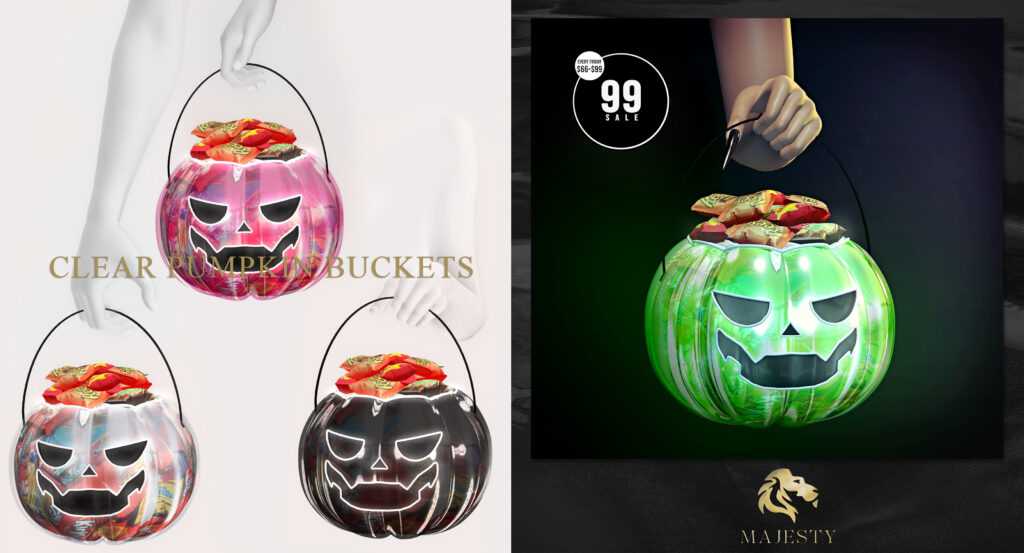 Clear Pumpkin Buckets Holdable Accessory	&lt;a href=&quot;http://maps.secondlife.com/secondlife/River%20Village/195/196/1903&quot; target=&quot;_blank&quot;&gt;Teleport&lt;/a&gt;