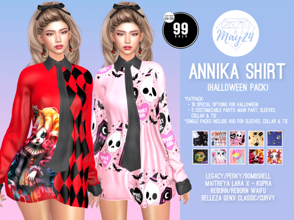 Annika Shirt - GenX/Inithium/Legacy/MaitreyaX/Reborn/+mods	&lt;a href=&quot;http://maps.secondlife.com/secondlife/Highway%20Star/144/134/23&quot; target=&quot;_blank&quot;&gt;Teleport&lt;/a&gt;