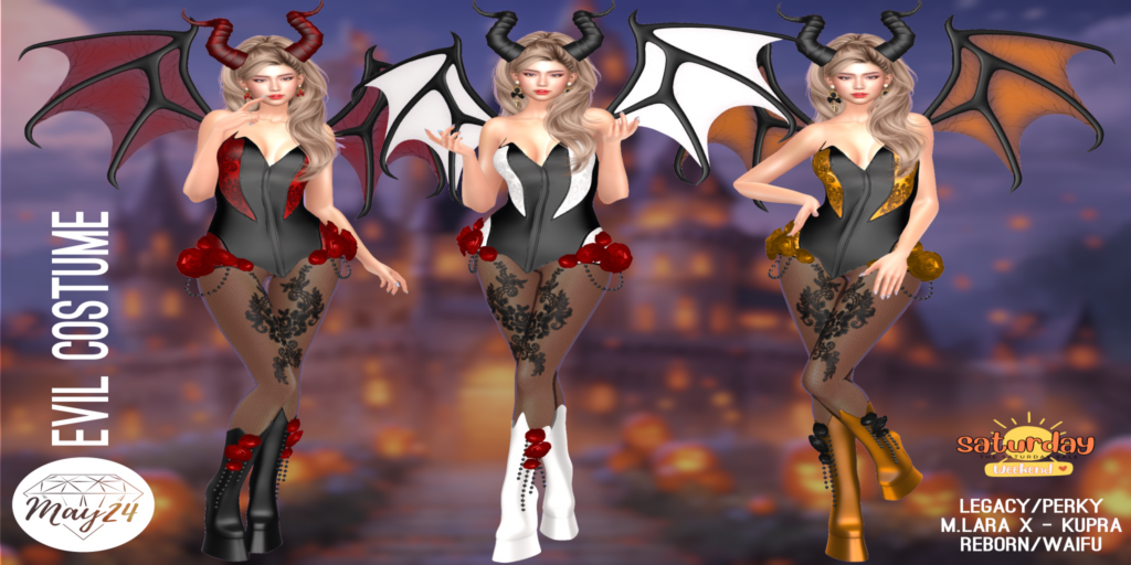 Evil Costume - Inithium/Legacy/MaitreyaX/Reborn/+mods	&lt;a href=&quot;http://maps.secondlife.com/secondlife/Highway%20Star/144/134/23&quot; target=&quot;_blank&quot;&gt;Teleport&lt;/a&gt;